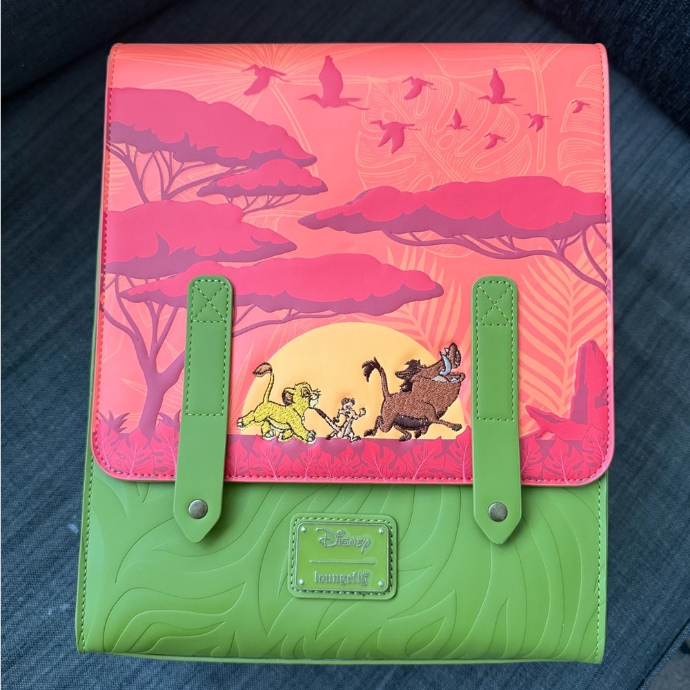 Loungefly Lion King Sunset Flap Backpack